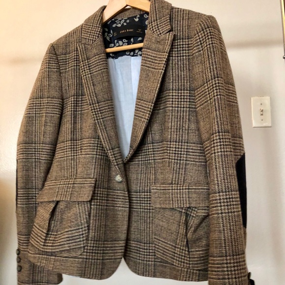 Zara Jackets & Blazers - Zara Basic Plaid Wool Jacket
